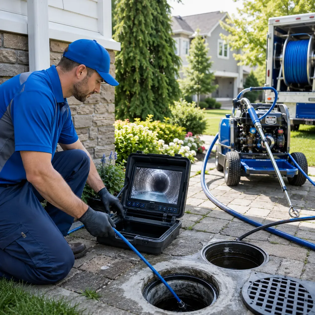 Outdoor drain cleaning professionals serving Roxton, TX